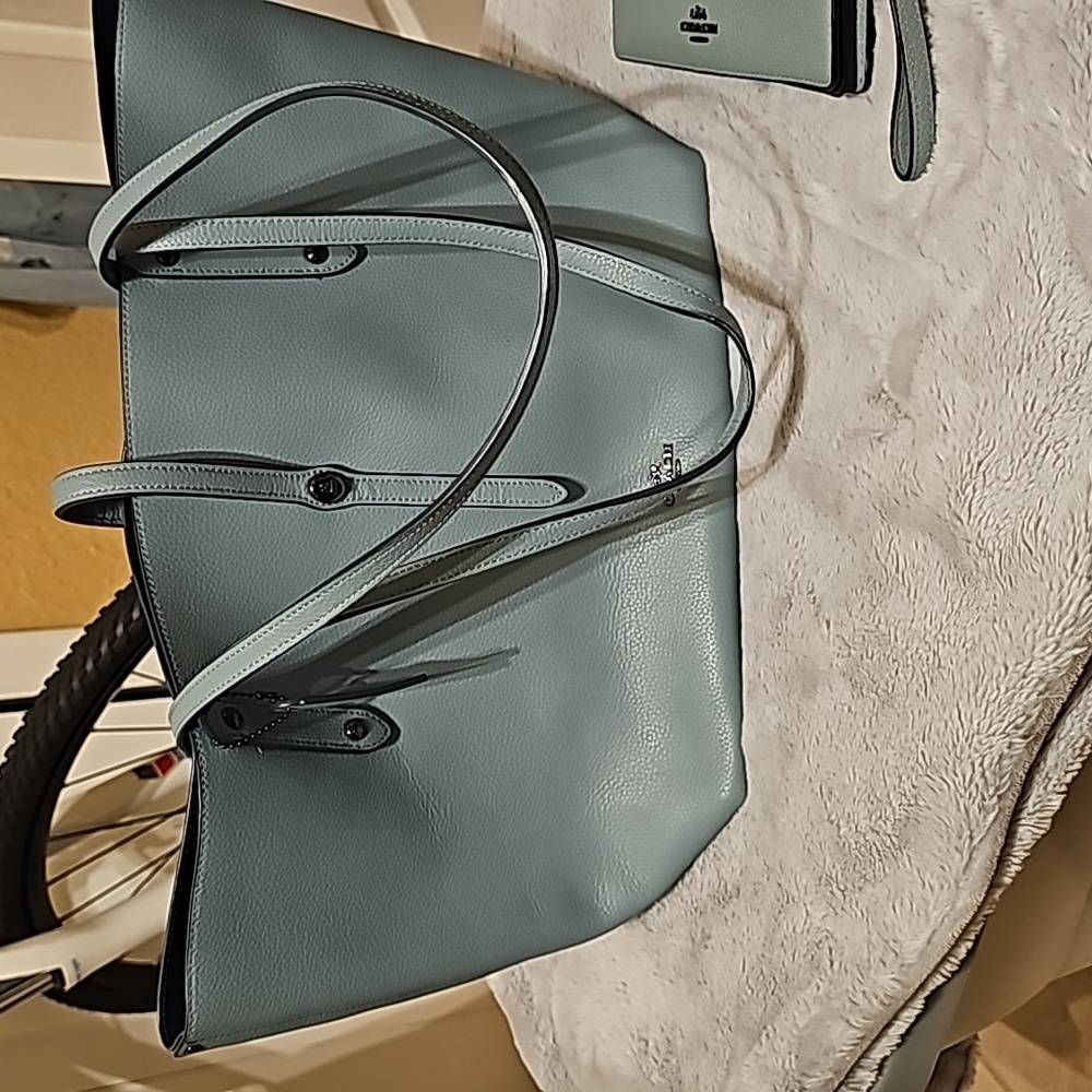 Coach Pebbled Leather Market Tote